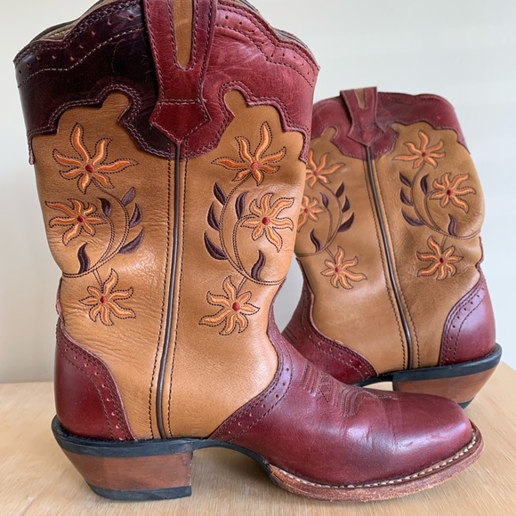 Genuine Leather Cowgirl Boots - Picture 3 of 4